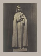 Photographie d'une statue de Sainte-Thrse de l'Enfant Jsus (1924)